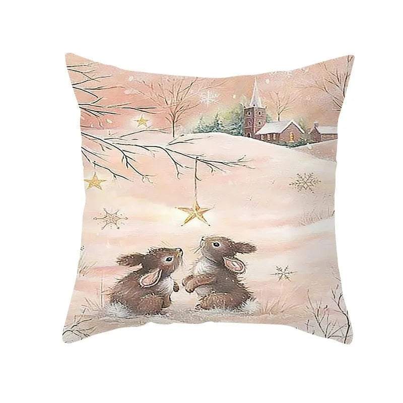 016 / 50x50cm only cover housses de coussin de noel