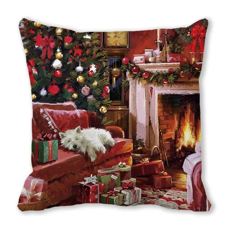 022 / 50x50cm only cover housses de coussin de noel