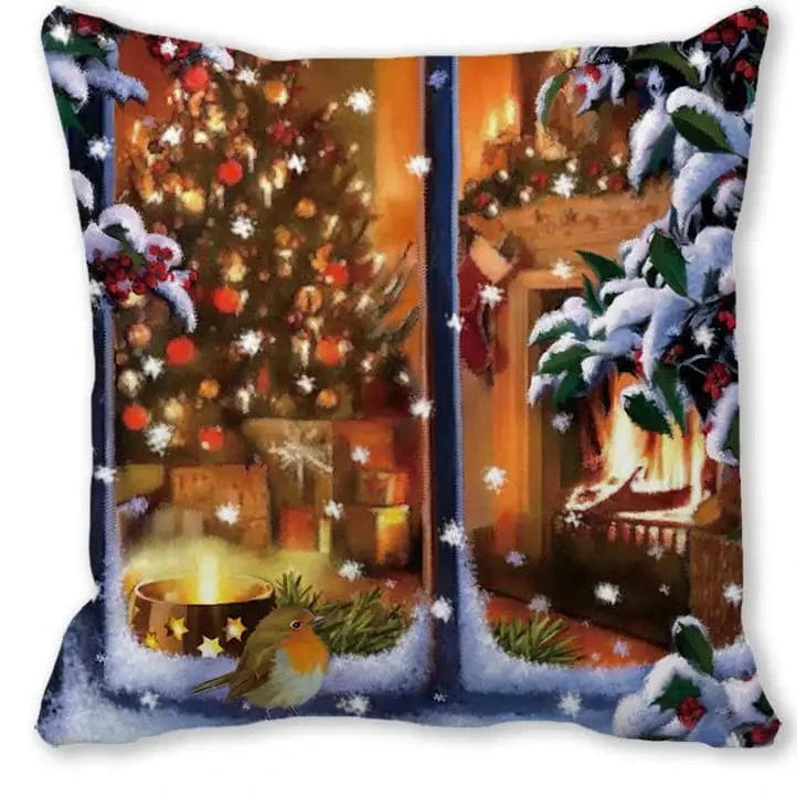 027 / 50x50cm only cover housses de coussin de noel