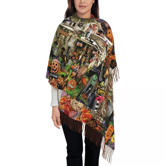 1 / 72x197cm écharpe halloween