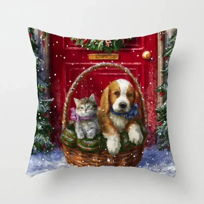 10 / 40x40cm housse de coussin noel