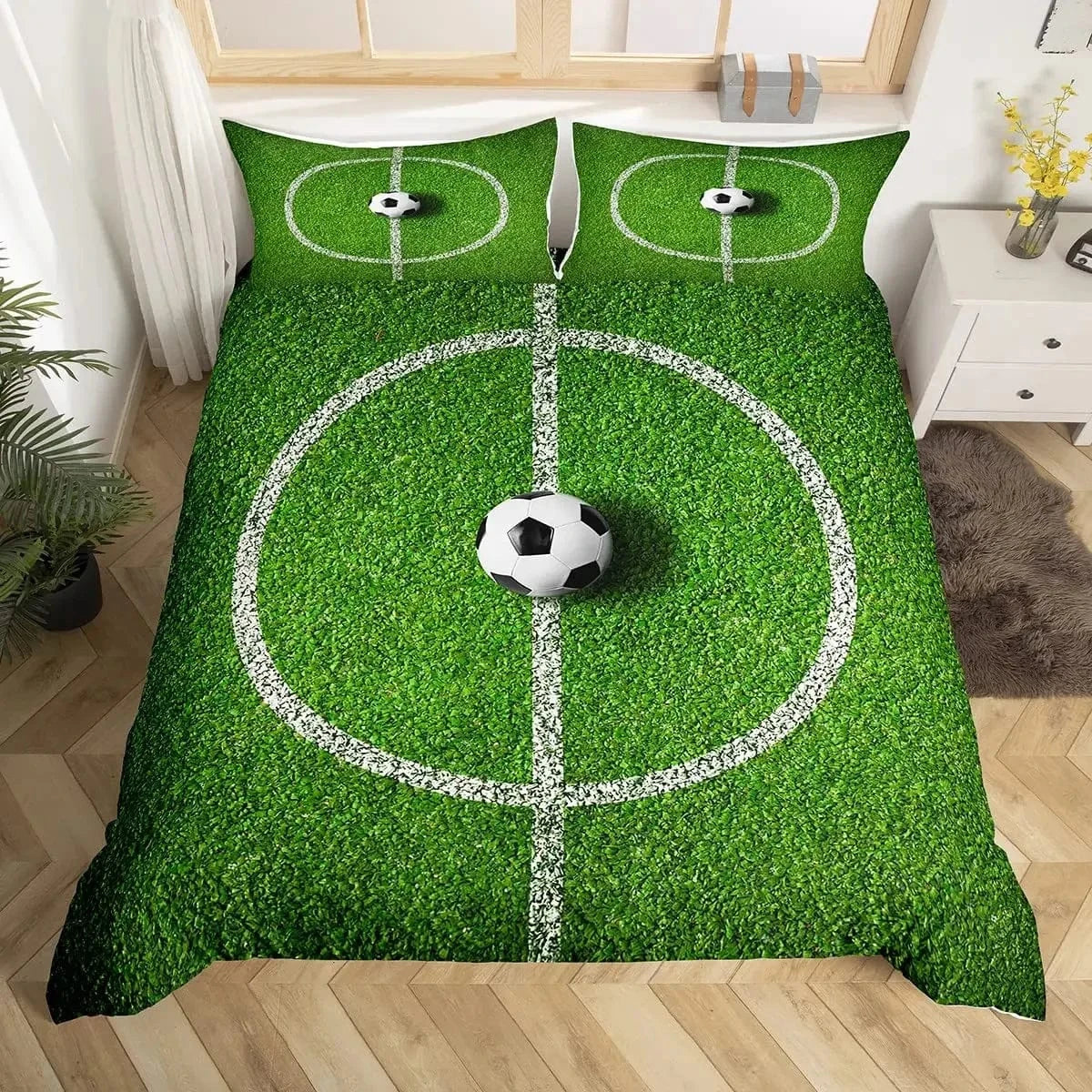11 / 200x200cm 3pcs parure de lit football