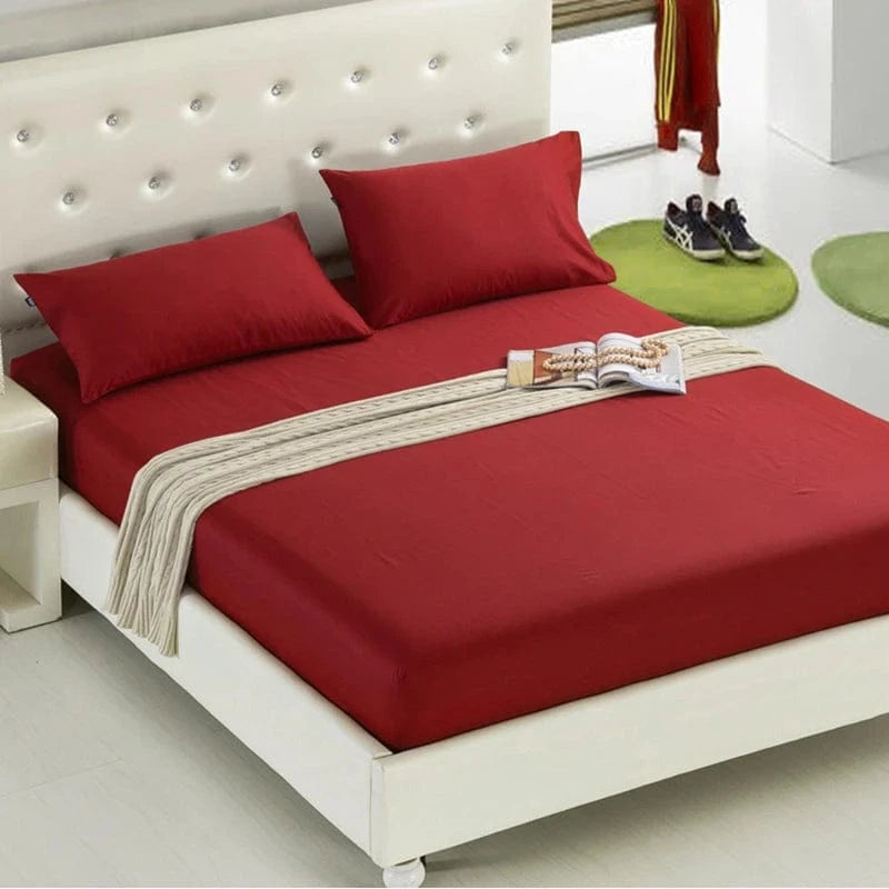13 / 90x200cm Drap housse Double Simple de couleur unie