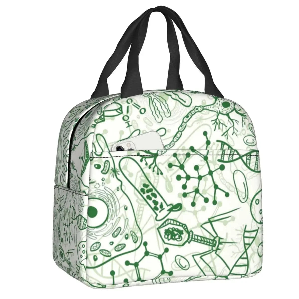 2 / 22x20x10cm 9x8x4in lunch bag chimie