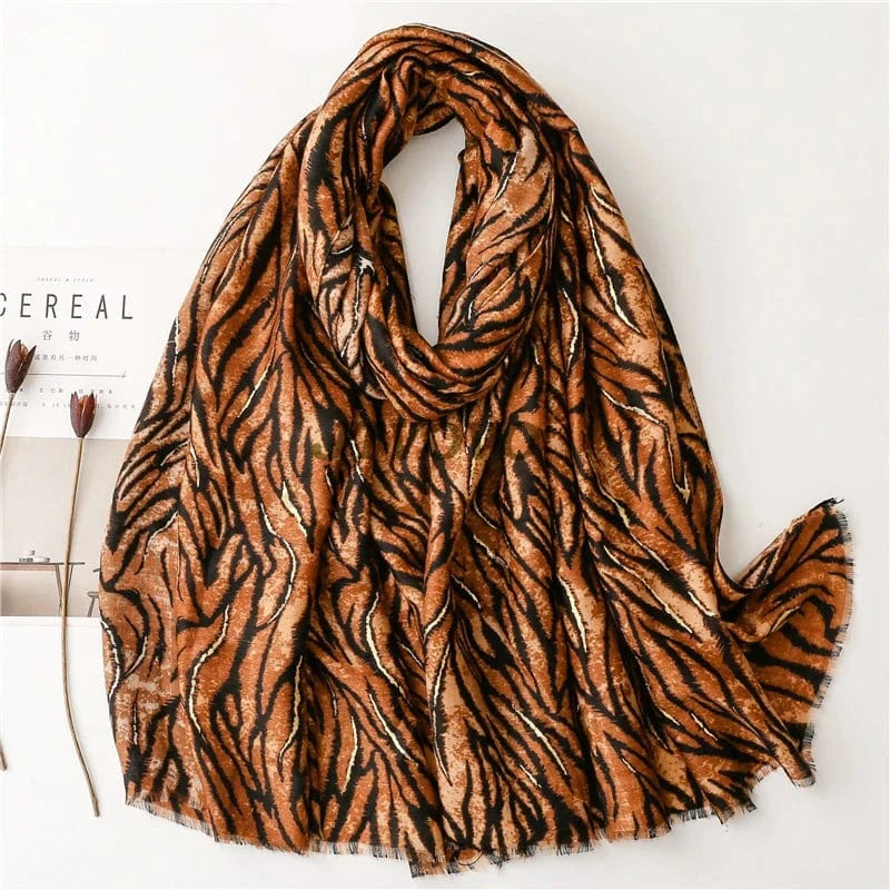 2 foulard léopard