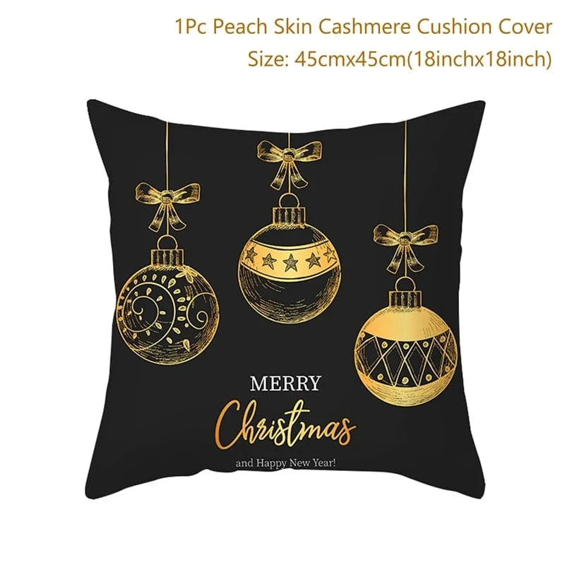 2 housses de coussins de noel