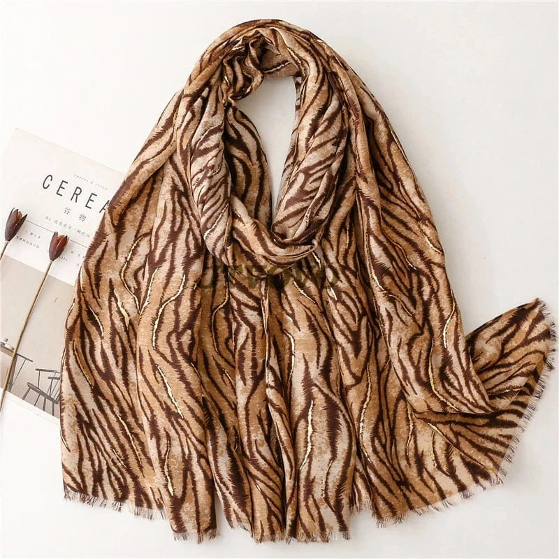 3 foulard léopard