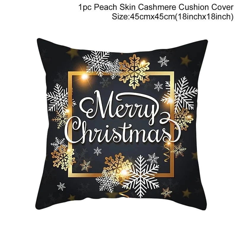 6 housses de coussins de noel