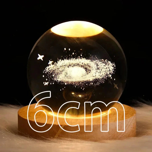 6CM switch and base / Galaxy -A / USB Plug LED Night Light Saturn Solar System 3D