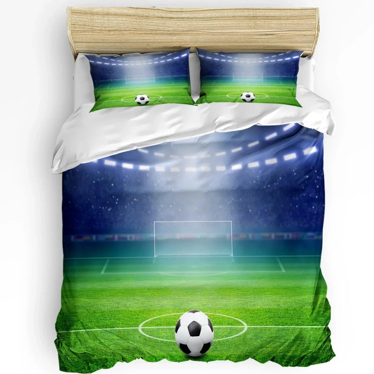 7 / 180x210cm(50x75cmx2) parure de lit foot
