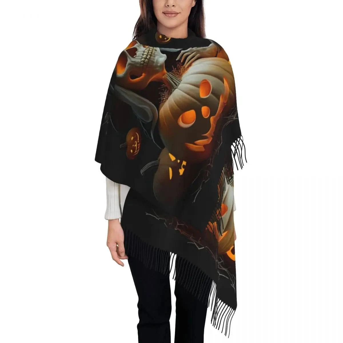 7 / 72x197cm écharpe halloween