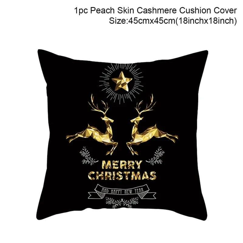 7 housses de coussins de noel