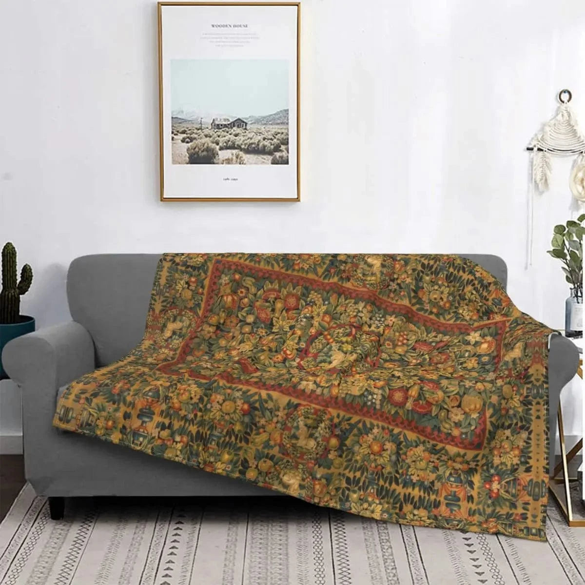 75x100cm plaid médieval
