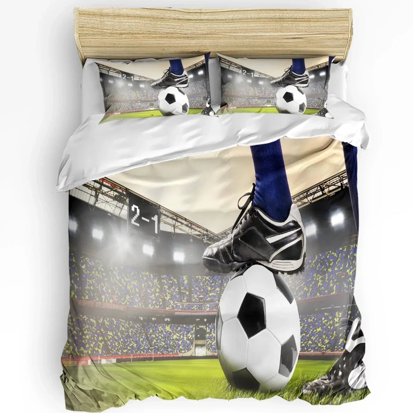 9 / 180x210cm(50x75cmx2) parure de lit foot