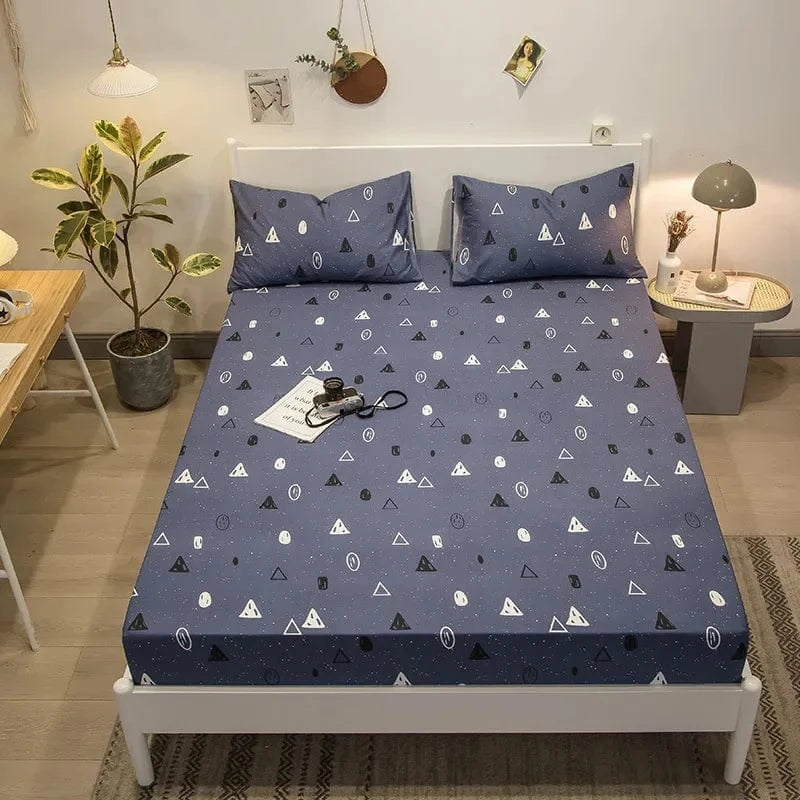 Drap housse 100% coton imprimé 120X200