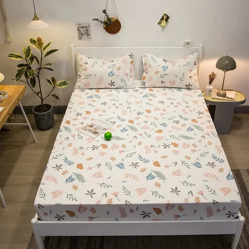 Drap housse 100% coton imprimé 120X200