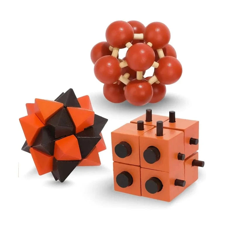 B345JK016E casse tete en bois ( 3 pieces)