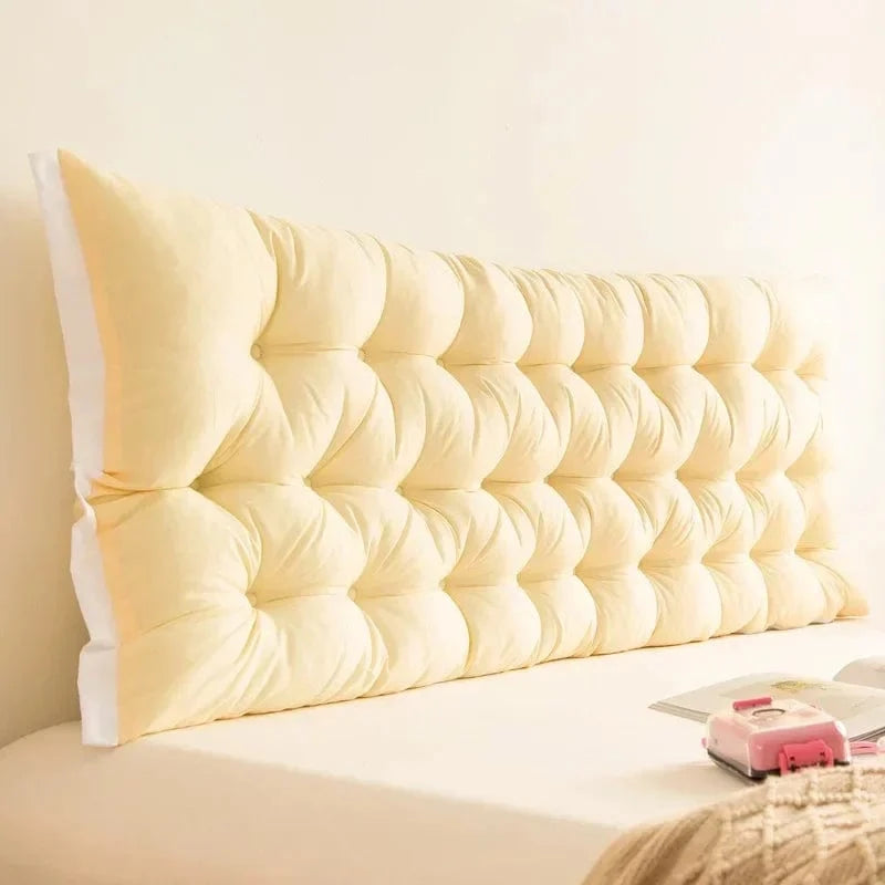 Beige / 100x50cm coussin en tête de lit