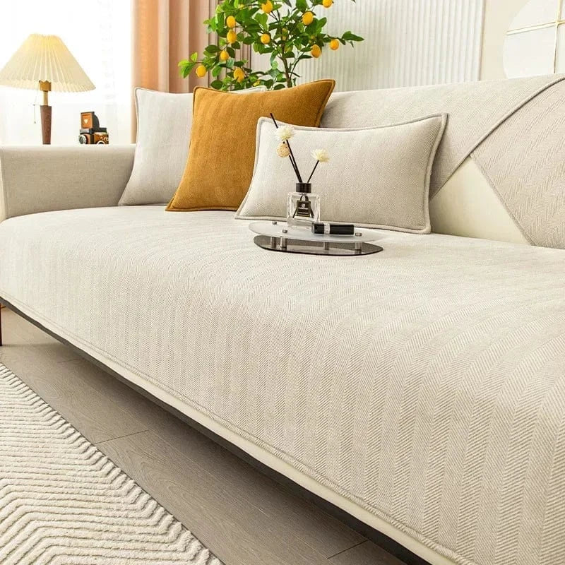Beige / 110x210cm housse de canape