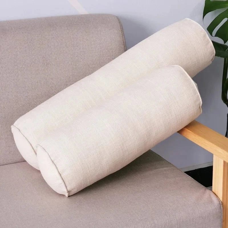 blanc / 15x15x40cm traversin coussin
