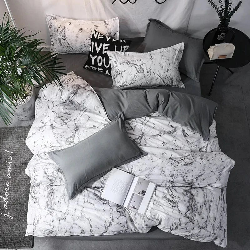 blanc / 160x220cm 3pcs parure de lit