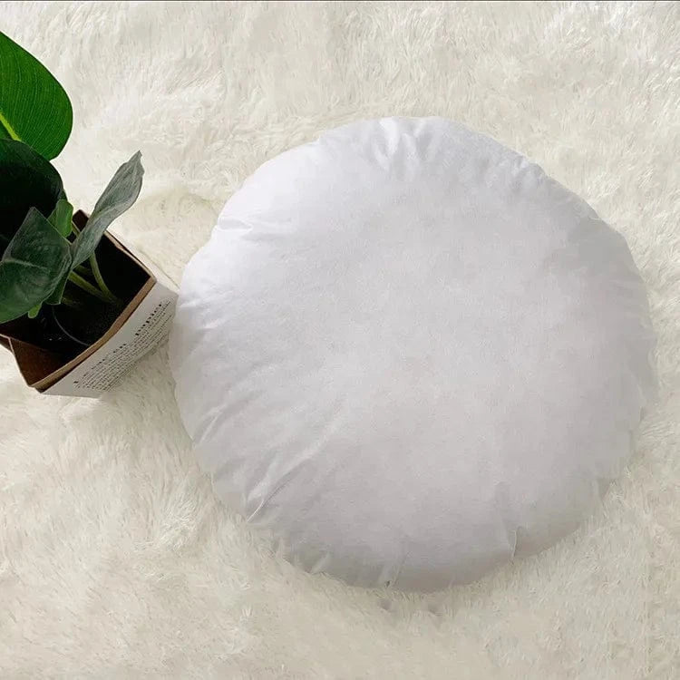 blanc / 55x55cm 1pc coussin rond