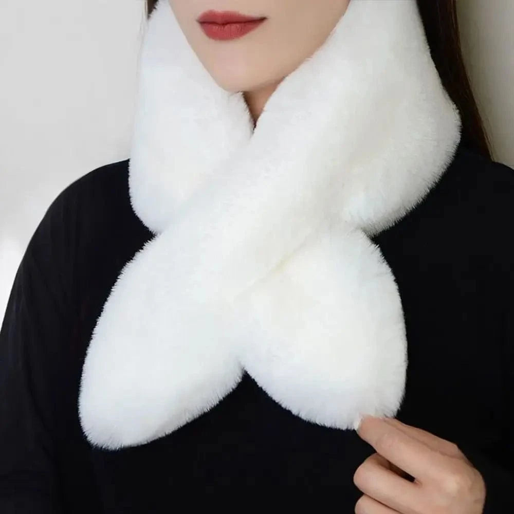 blanc cache cou femme