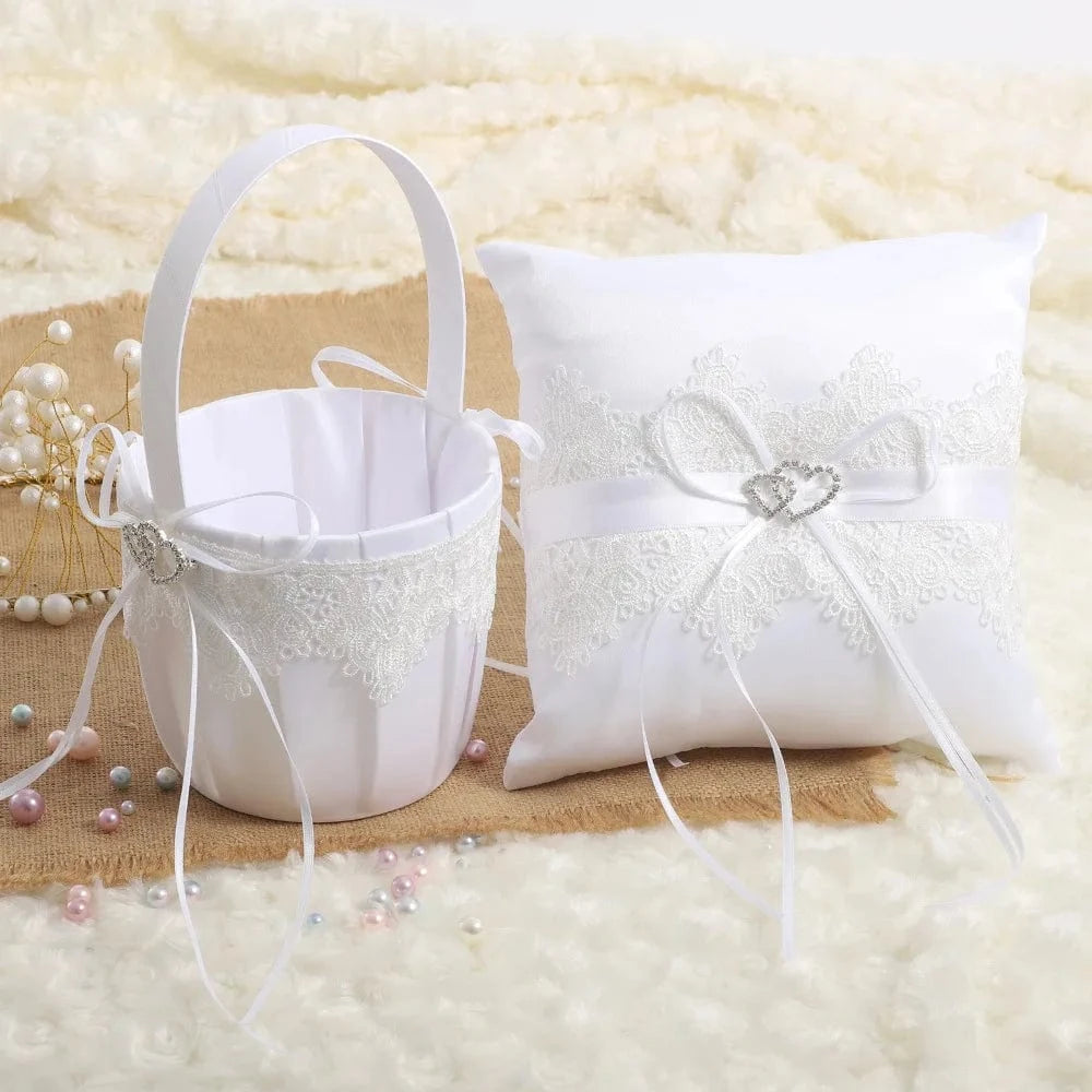 blanc coussin pour alliance mariage
