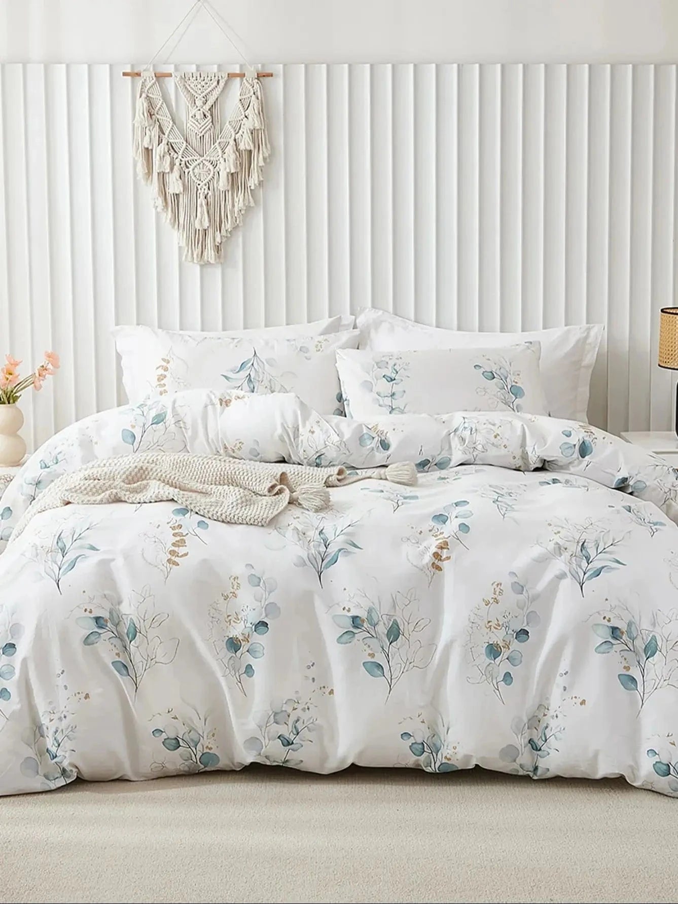 bleu / 135x200cm-UK-Single housse de couette 3 pièces