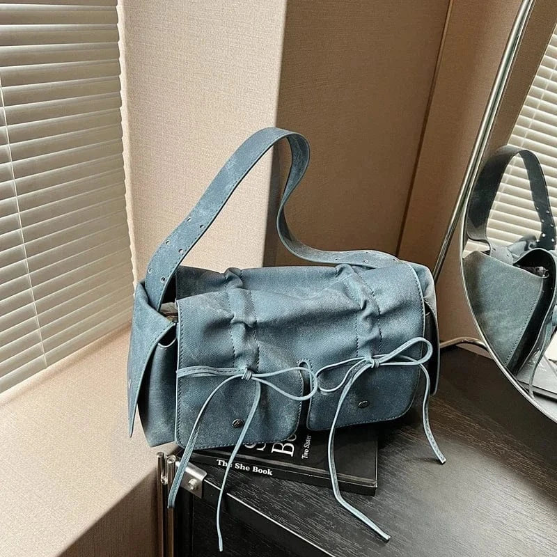 bleu / 30cm 10cm 17cm sac fourre tout