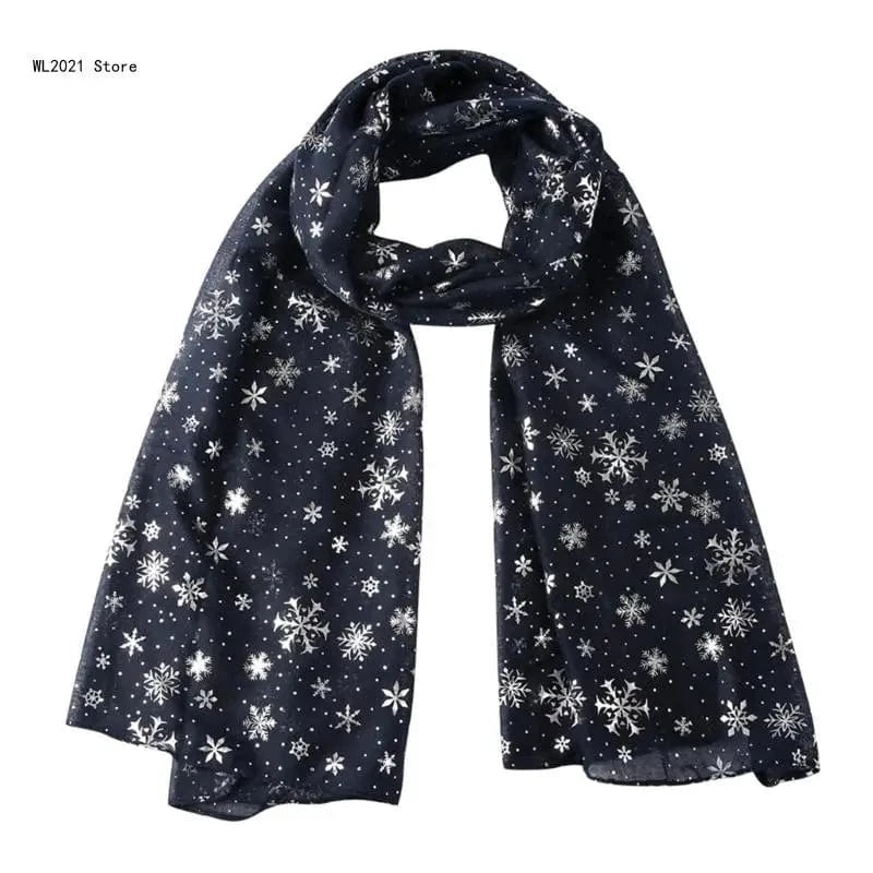bleu foulard flocon