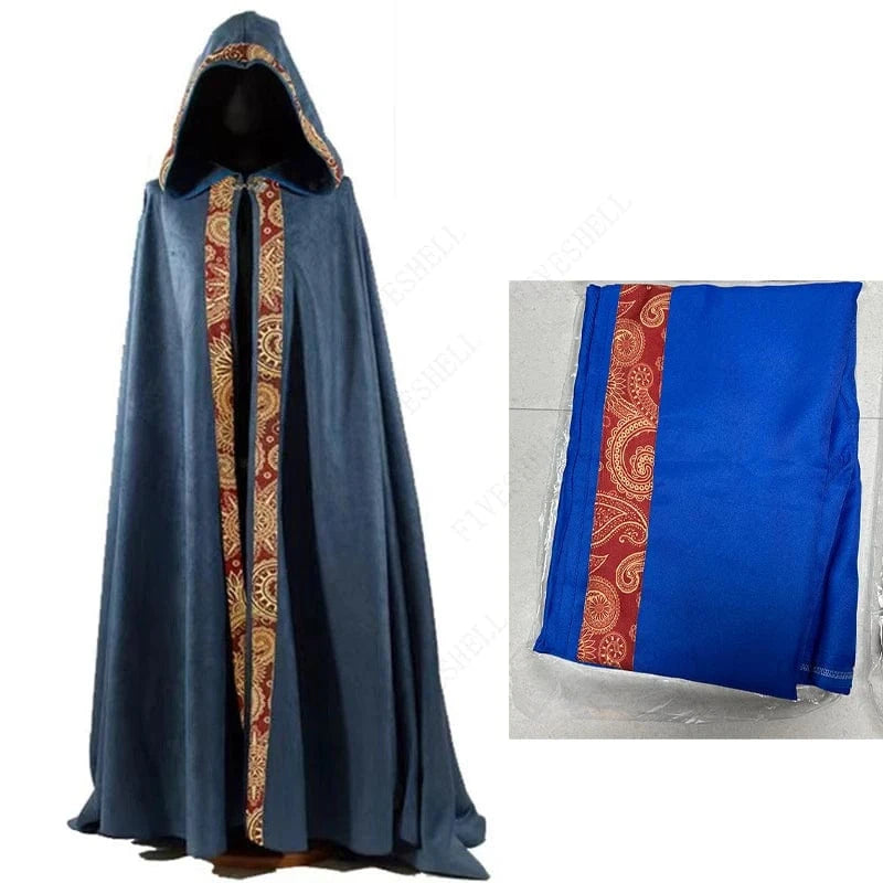 Blue / XL manteau médieval halloween