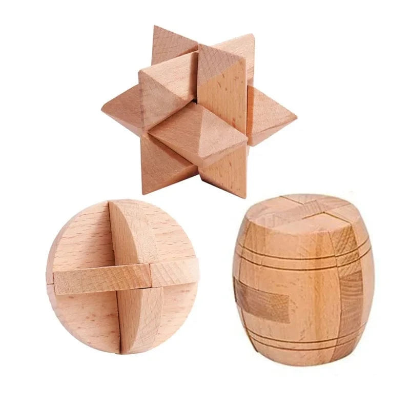 C370ER015L casse tete en bois ( 3 pieces)