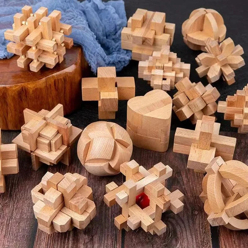 casse tete en bois ( 3 pieces)