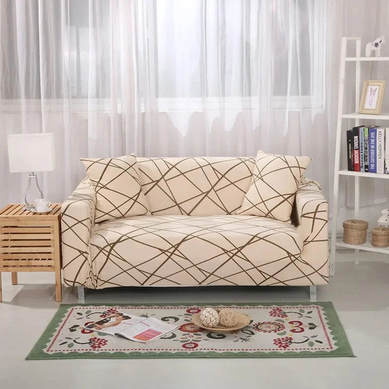Color 1 / housse de coussin 2pcs housse de canapé extensible