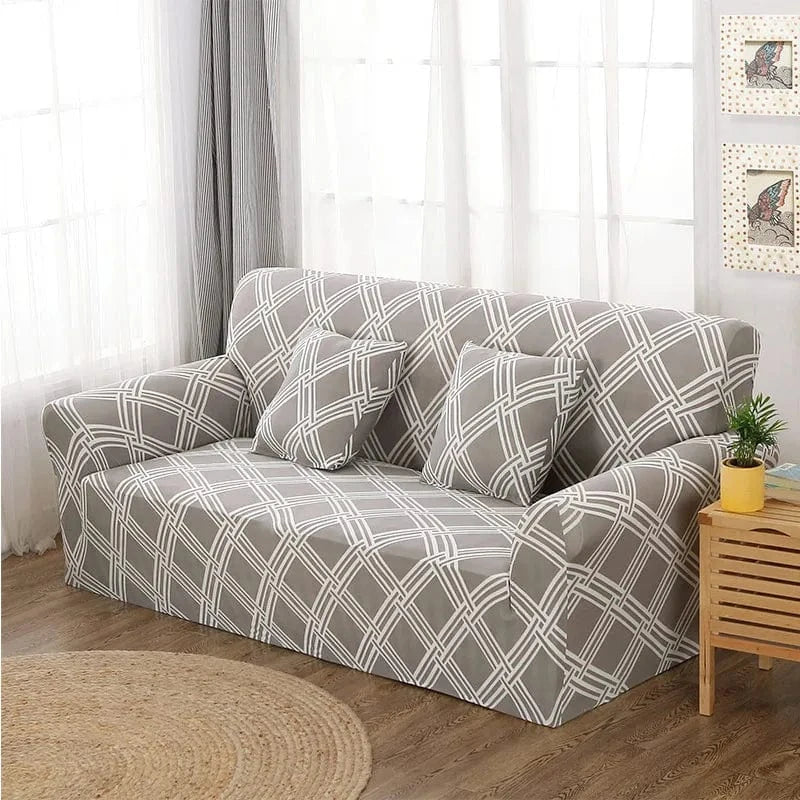 Color 19 / housse de coussin 2pcs housse de canapé extensible