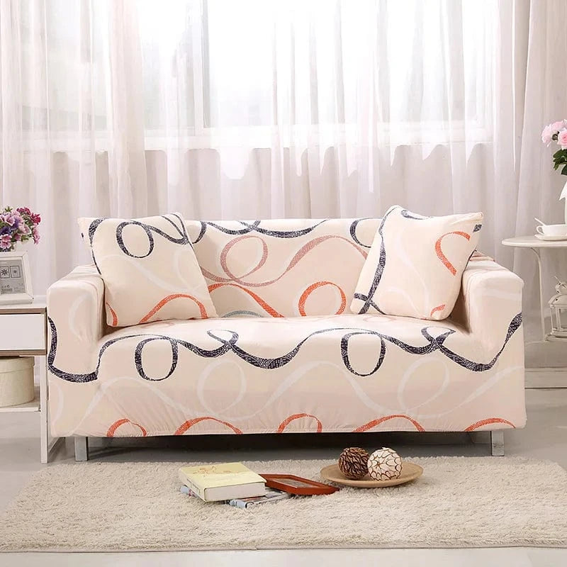 Color 4 / housse de coussin 2pcs housse de canapé extensible