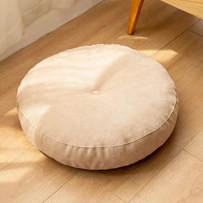 crème / 47cm coussins de sol ronds