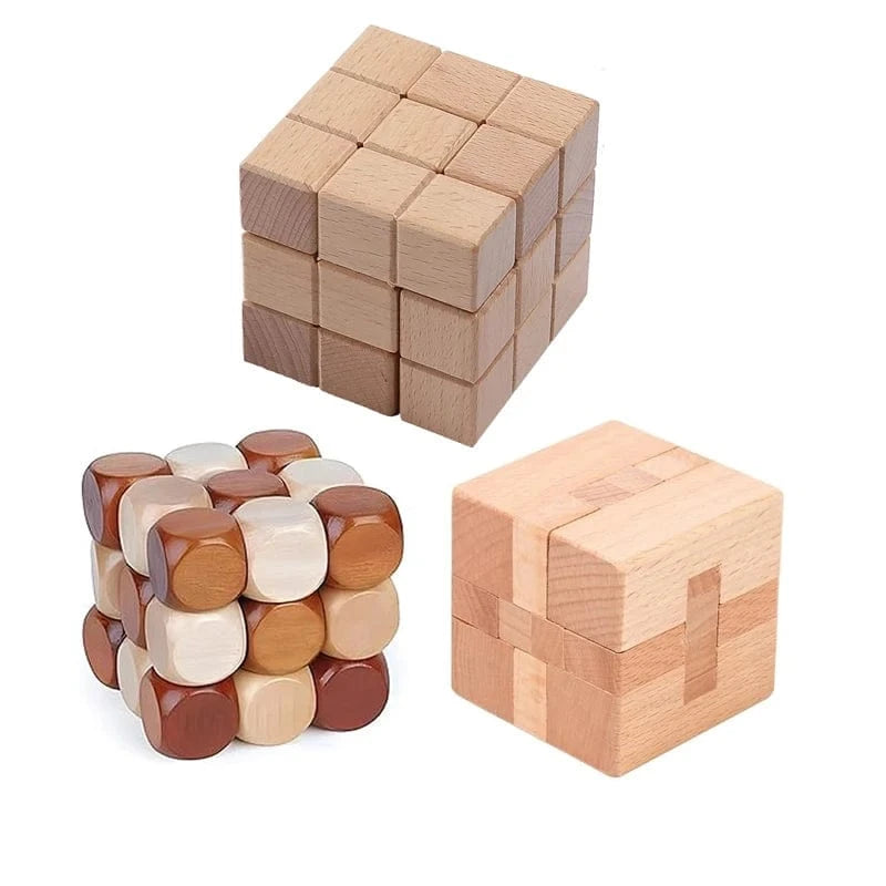 D425HJ016S casse tete en bois ( 3 pieces)