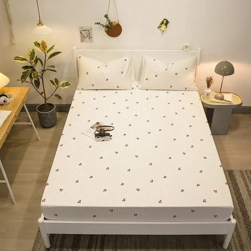Drap housse 100% coton imprimé 120X200