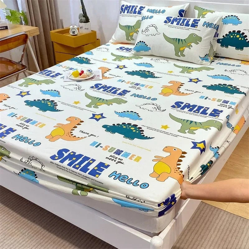 Drap housse 100% coton imprimé 120X200