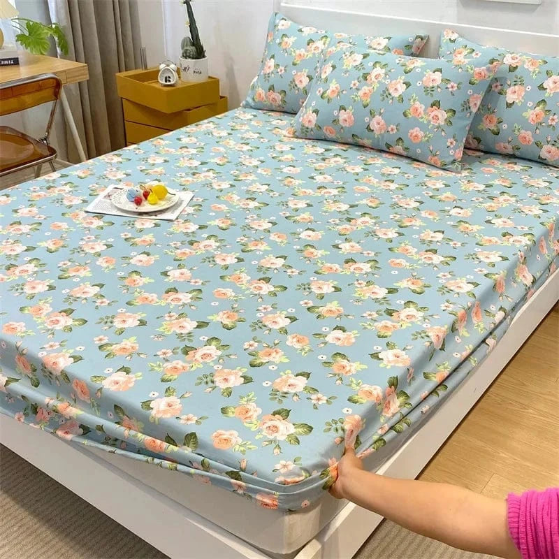 Drap housse 100% coton imprimé 150X200