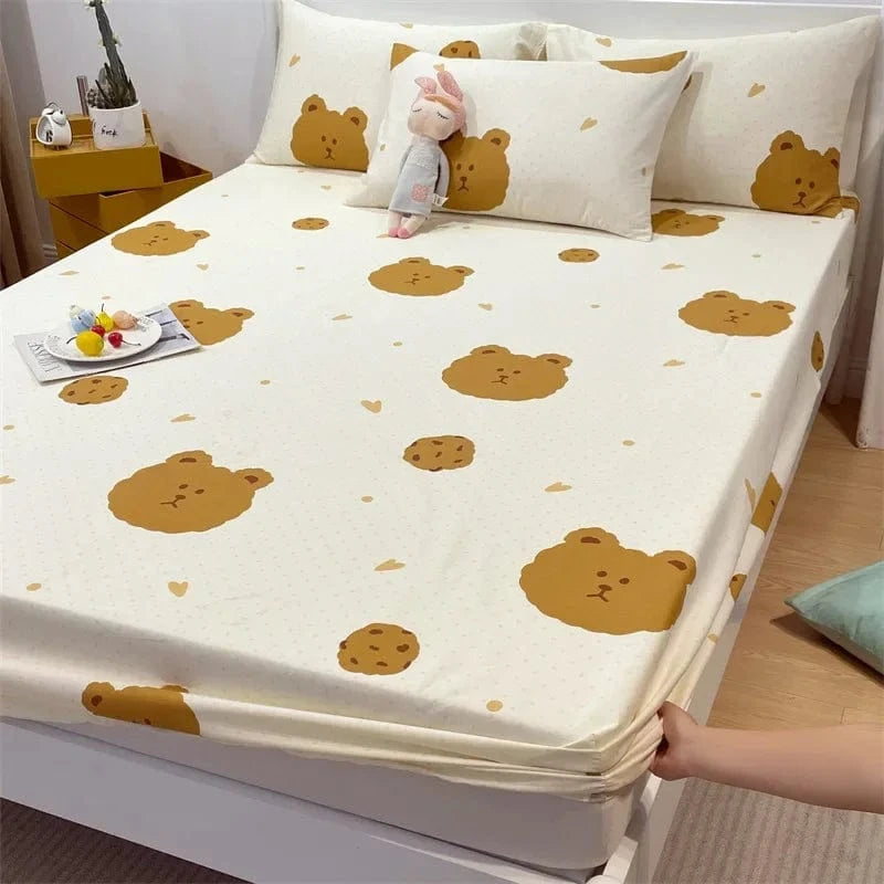 Drap housse 100% coton imprimé 150X200