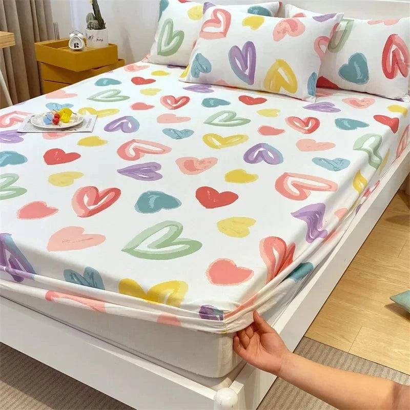 Drap housse 100% coton imprimé 150X200