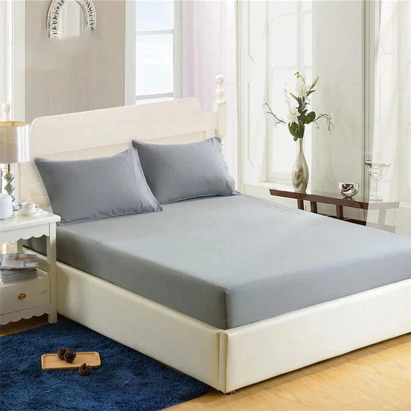 Drap housse Double Simple de couleur unie