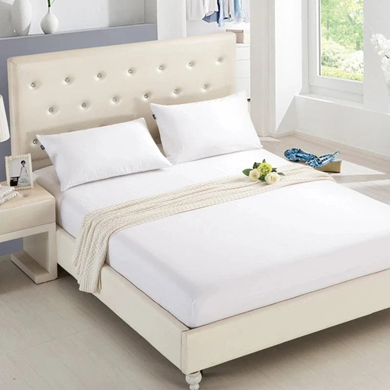 Drap housse Double Simple de couleur unie