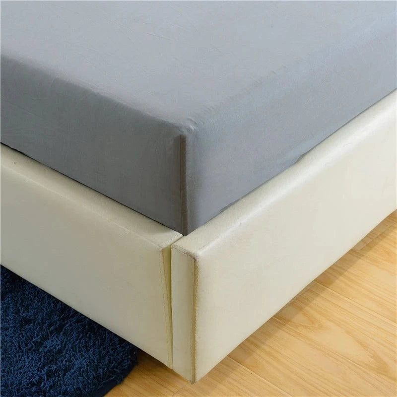 Drap housse Double Simple de couleur unie