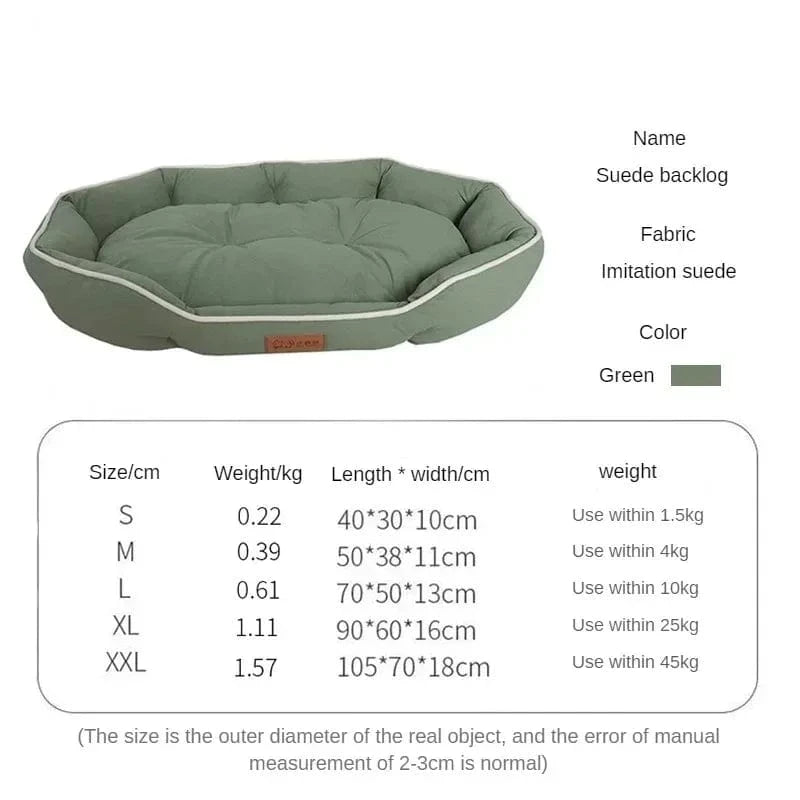 Green / S 40x30cm coussin pour chien