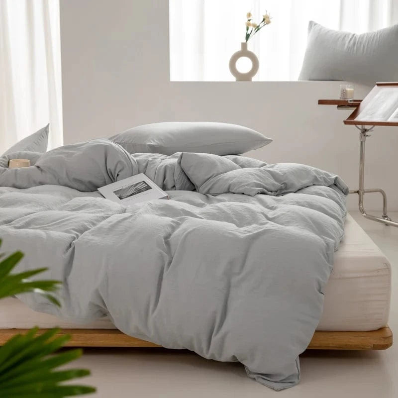 gris / 135x200cm 1PC housses de couettes 100 pour 100 coton