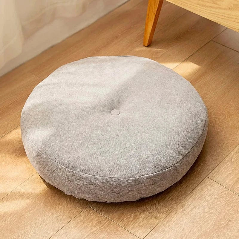 gris / 42cm coussins de sol ronds